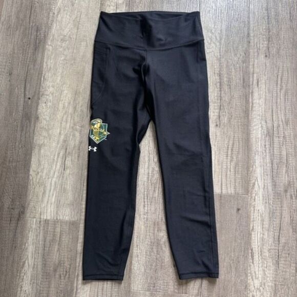 Under Armour Women’s Clarkson‎ University Black Crop Compression Leggings Medium - Picture 2 of 4